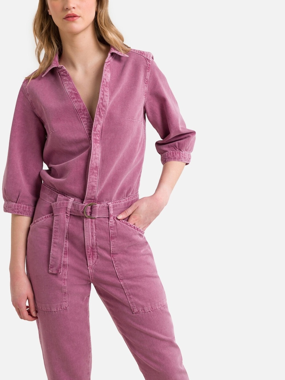 Cute burgundy jumpsuit by ba&sh